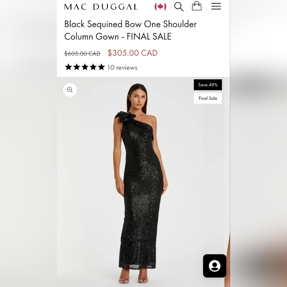 Mac Duggal sequin gown - Picture 10 of 12